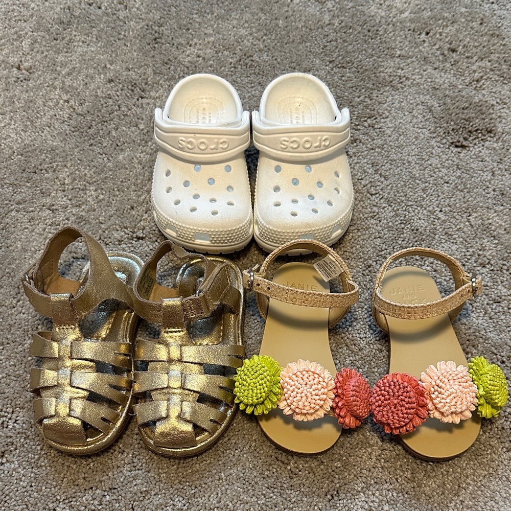 Toddler girl sandals - 3 pairs